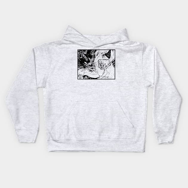 Devilman Manga Kids Hoodie by retroworldkorea